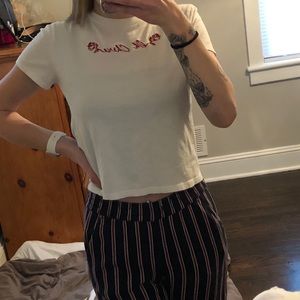 Divided shirt and pants